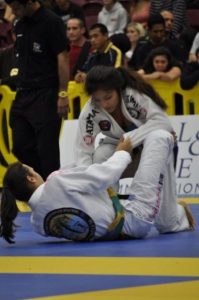 Blue Belt Katy Torralbas won bronze at pena and silver in the women's blue belt absolute.